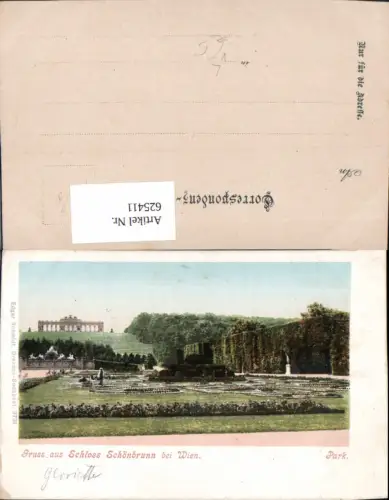 625411,Litho Wien Hietzing Schloss Schönbrunn Park Gloriette pub Edgar Schmidt 3731