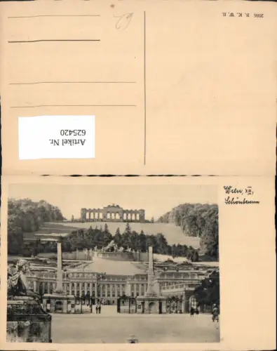 625420,Wien Hietzing Schloss Schönbrunn Totale pub B.K.W.I. 2086