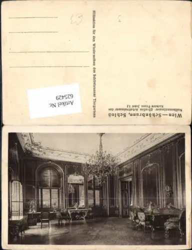 625429,Wien Hietzing Schloss Schönbrunn Nußbaumzimmer Interieur