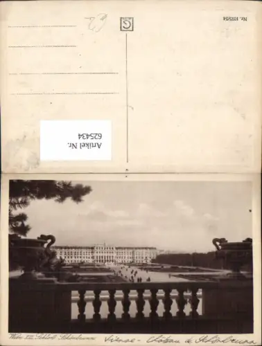 625434,Wien Hietzing Schloss Schönbrunn Blick v. d. Gloriette