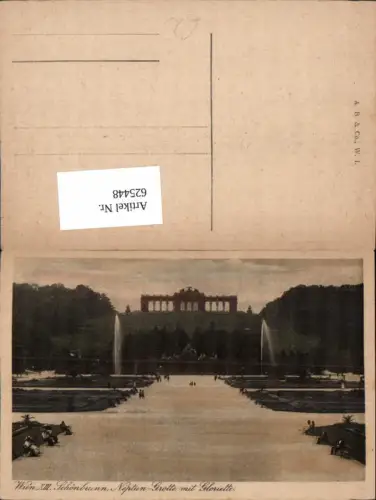 625448,Wien Hietzing Schloss Schönbrunn Neptungrotte u. Gloriette