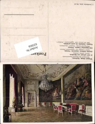 625956,Künstler AK J. Jaunbersin Wien Hofburg Luster Sessel