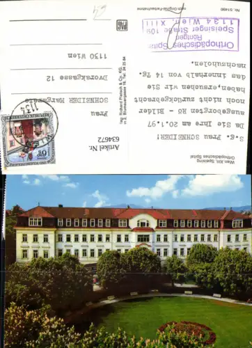 634672,Wien Vienna Hietzing Speising Orthopädisches Spital