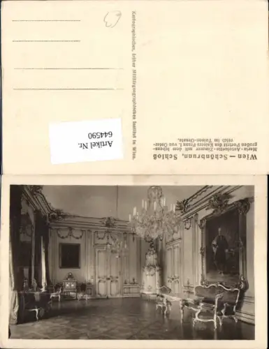 644590,Wien Hietzing Schönbrunn Maria Antoinette Zimmer Luster