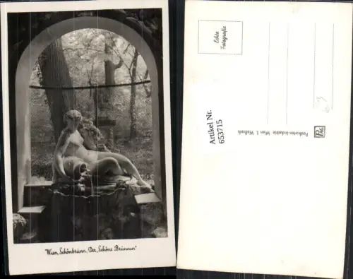653715,Foto Ak Wien Vienna Hietzing Schloss Schönbrunn Der Schöne Brunnen