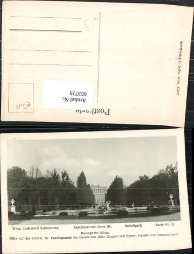 653719,Wien Vienna Hietzing Schloss Schönbrunn Menagerie-Allee