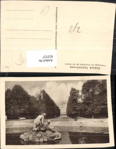 653727,Wien Vienna Hietzing Schloss Schönbrunn Parkansicht Durchblick a. Schloss