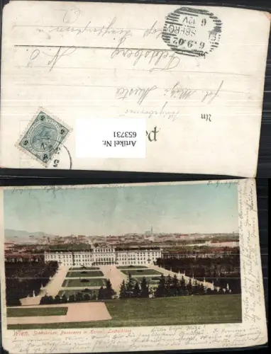653731,Wien Vienna Hietzing Schloss Schönbrunn Panorama m. Kaiserl. Lustschloss