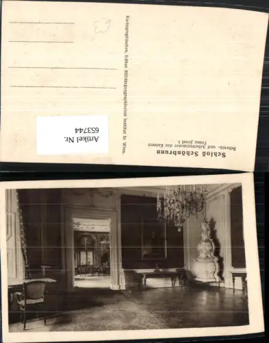 653744,Wien Vienna Hietzing Schloss Schönbrunn Schreib- u. Arbeitszimmer Kaiser Franz Josef I