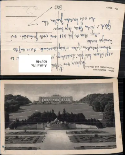 653746,Wien Vienna Hietzing Schloss Schönbrunn Neptungrotte u. Gloriette
