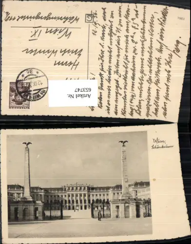 653747,Wien Vienna Hietzing Schloss Schönbrunn Haupteingang