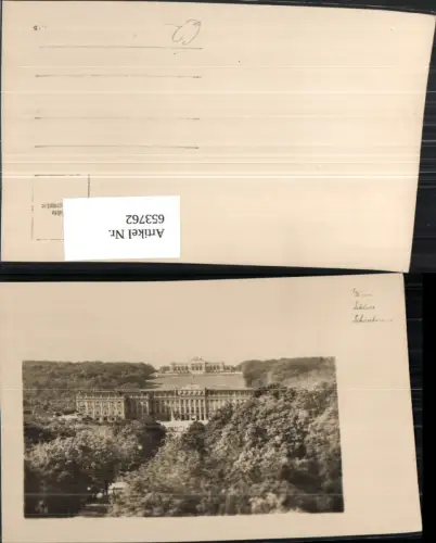 653762,Foto Ak Wien Vienna Hietzing Schloss Schönbrunn u. Gloriette