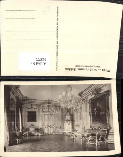 653772,Wien Vienna Hietzing Schloss Schönbrunn Maria-Antoinette-Zimmer Interieur