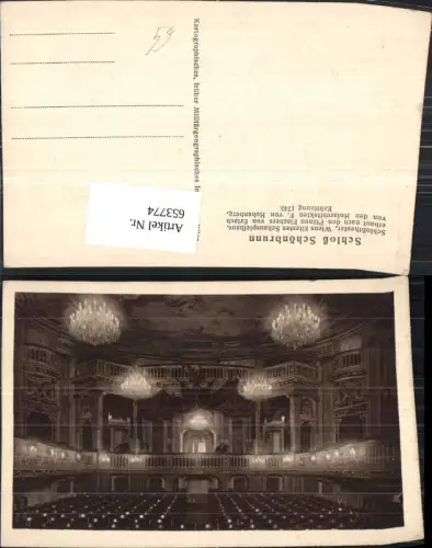 653774,Wien Vienna Hietzing Schloss Schönbrunn Schlosstheater Theater