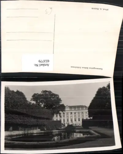 653779,Wien Vienna Hietzing Schloss Schönbrunn Ansicht Kammergarten