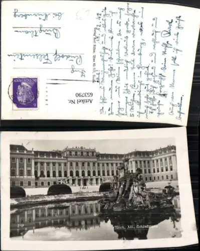 653790,Wien Vienna Hietzing Schloss Schönbrunn Ansicht m. Brunnen