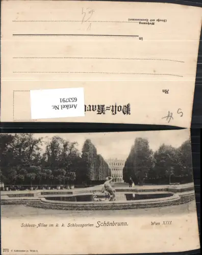 653791,Wien Vienna Hietzing Schloss Schönbrunn Schlossgarten Brunnen pub C. Ledermann 271