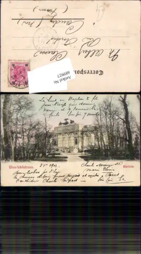 689927 Wien Hietzing Schönbrunn Gloriette 1903