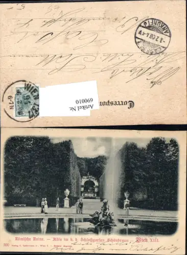 690010 Wien Hietzing Schönbrunn Römische Ruine Allee pub Ledermann 300