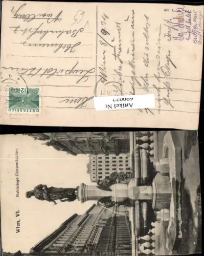 690022 Wien Mariahilf Rahlstiege Gänsemädchen Brunnen pub B.K.W.I. 328