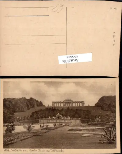 690024 Wien Hietzing Schönbrunn pub B.K.W.I. 27