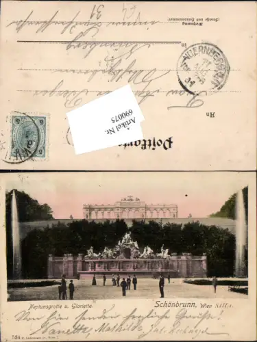 690075 Wien Hietzing Schönbrunn Gloriette Neptunsgrotte pub Ledermann 534