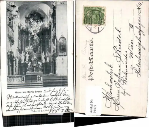 91495,Gruss aus Maria Brunn Wien Penzing 1899