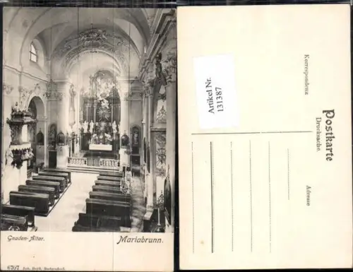 131387,Mariabrunn Maria Brunn Kirche Innen Altar Penzing Wien 14