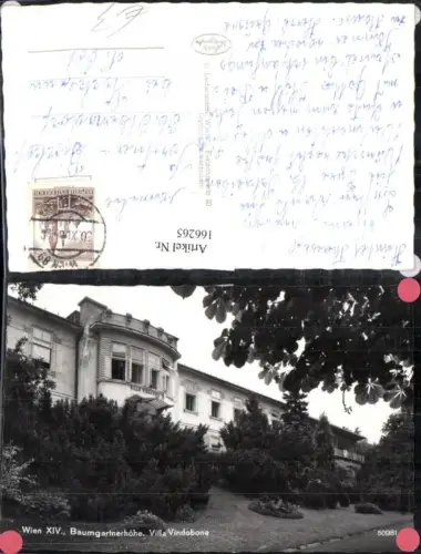 166265,Wien 14 Penzing Baumgartnerhöhe Villa Vindobona 1964