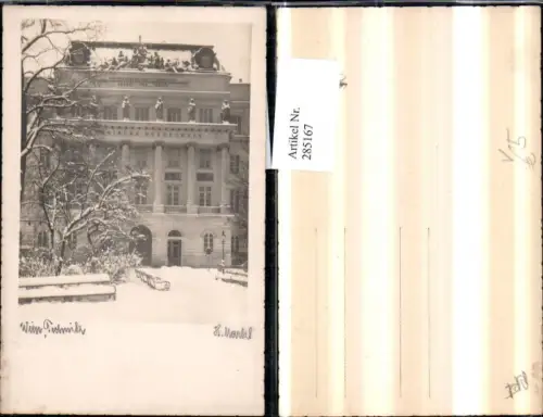 285167,Wien Penzing Technische Hochschule Schule Winterbild pub H. Markl