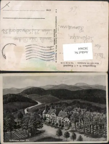 382464,Wien Penzing Sofienalpe Sophienalpe Berggasthaus Krautstofl pub Josef Prokopp