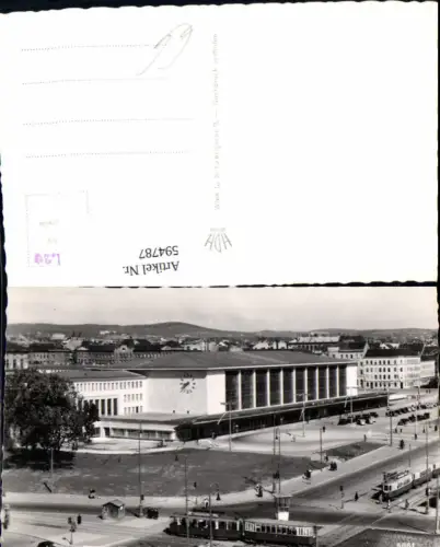 594787,Foto Ak Wien Rudolfsheim-Fünfhaus Westbahnhof Bahnhof Straßenbahn Vienna