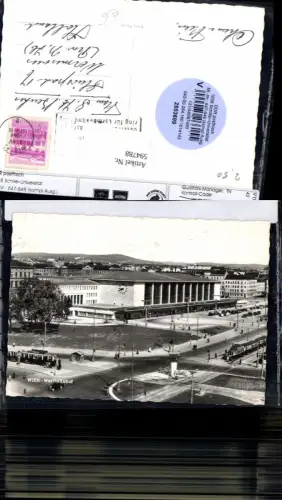 594788,Foto Ak Wien Rudolfsheim-Fünfhaus Westbahnhof Bahnhof Straßenbahn Vienna
