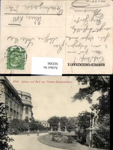 563306,tolle AK Wien Hernals Neuwaldegg Schloss und Park Fürsten Schwarzenberg