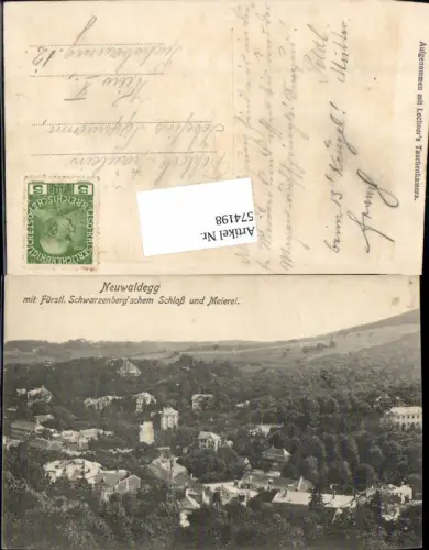 574198,Wien Hernals Neuwaldegg Meierei Schwarzenberg Schloß
