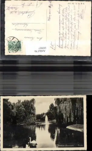 103927,Wien Währing Türkenschanzpark Teich 1933