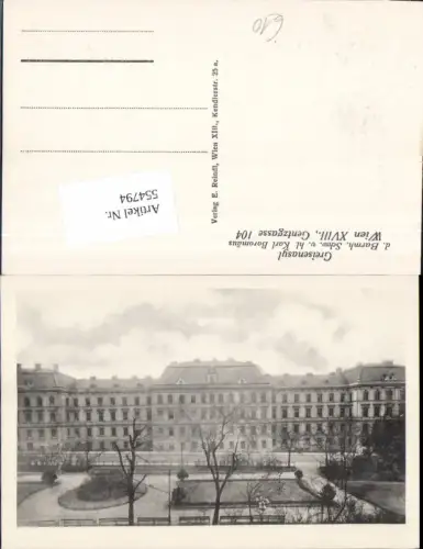 554794,Wien Währing Greisenasyl Gentzgasse