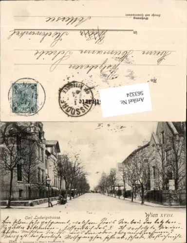 563324,tolle AK Wien Währing Carl Ludwigstrasse Straßenansicht pub Ledermann 2187