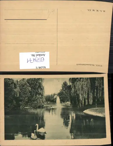 653471,Wien Vienna Währing Türkenschanzpark Schwan Schwäne Springbrunnen