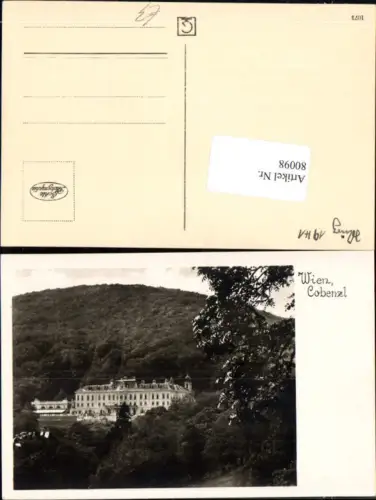 80098,Wien 19 Döbling Hotel Schloss Cobenzl Kobenzl