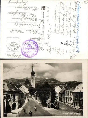 80116,Wien 19 Döbling Grinzing Straßenansicht