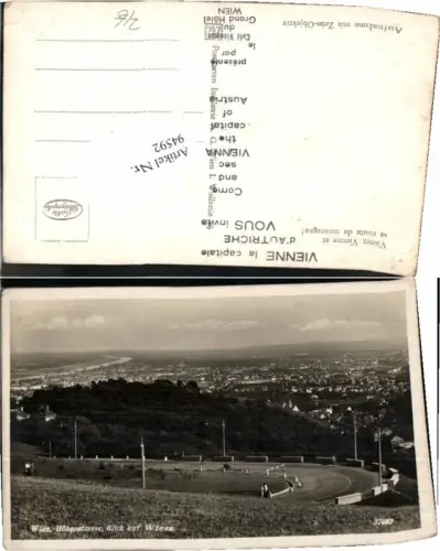 94592,Wien Döbling Höhenstrasse Kahlenberg
