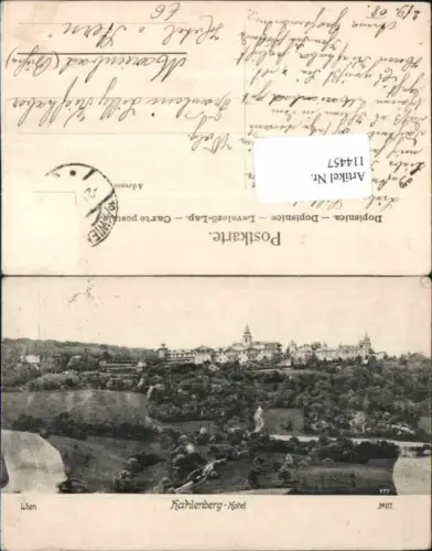 114457,Wien 19 Döbling Kahlenberg Leopoldsberg Hotel