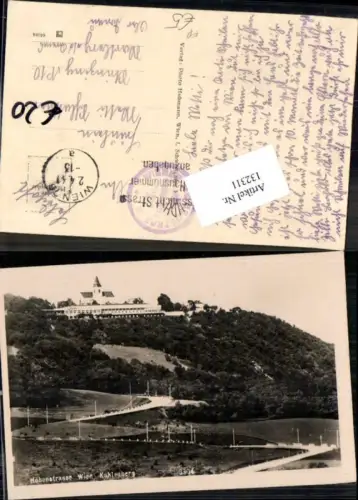 132311,Höhenstrasse bei Kahlenberg Leopoldsberg Wien Döbling