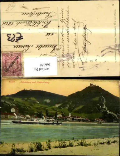 166350,Wien 19 Döbling Kahlenberg Leopoldsberg Schiff Dampfer