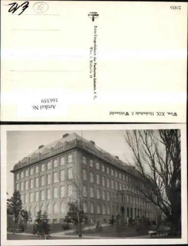166359,Wien 19 Döbling Hochschule f. Welthandel