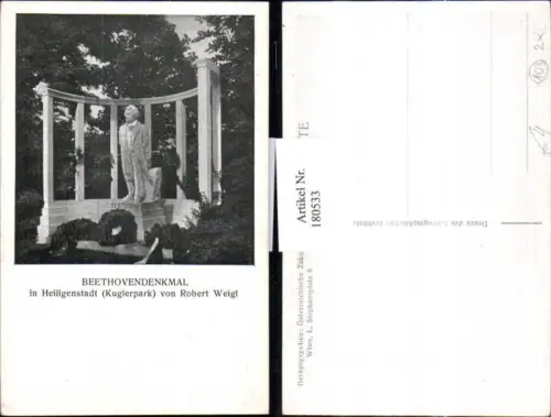 180533,Wien 19 Beethovendenkmal Denkmal in Heiligenstadt Kuglerpark v. Robert Weigl