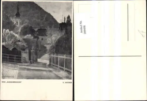 209498,Künstler Ak K. Angerer Döbling Kahlenbergdorf