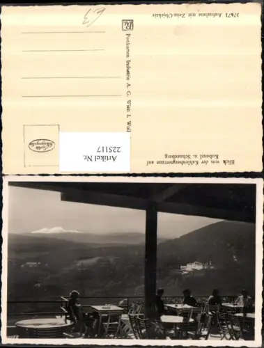 225117,Wien Döbling Blick v. d. Kahlenbergterrasse auf Kobenzl u. Schneeberg