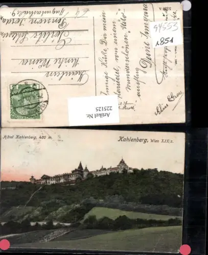 225125,Wien Döbling Kahlenberg Hotel
